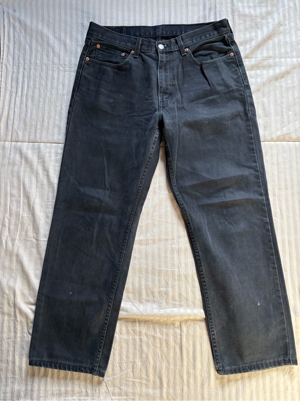 Levi’s 550 Jeans Men's 33x30 Relaxed Fit Straight Leg Black Denim Pants